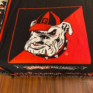 GA Bulldog blanket